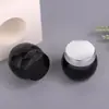 Botella Negra de Crema 100g Botella de Mascarilla de Barro 50g Botella de Vidrio Esférica Botella de Mascarilla Delineadora 30g Botella de Boca Ancha