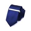 Pisacorbatas para hombre simple plata oro negocios novio boda moda profesional seguridad cobre
