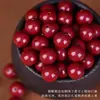 Cuentas Sueltas de Cinabrio, Arena Púrpura Dorada, Arena Roja Imperial, Arena de Cristal, Cuentas Redondas, Pulsera, Cuentas Hechas a Mano, Mayoreo