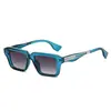 25 Modelos Transfronterizos Nuevos Gafas de Marco Cuadrado 5206 Moda Europea y Americana Gafas de Sol Modernas Versátiles Personalidad Gafas de Sol con Protección Solar