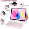 Funda Protectora para Tablet 2025Ipad A16 Air 11 pulgadas Teclado Bluetooth Desmontable Ranura para Lápiz 10ª Generación Funda de Cuero