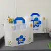 Bolso pequeño de flores tienda de ropa ins bolsa de compras moda para llevar a mano bolsa de regalo niños de preescolar mano sosteniendo bolsa de regalo