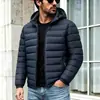 Chaqueta Casual Versátil de Canalé 3D Transfronteriza de Invierno Amazon 2026, Abrigo Cálido de Algodón, Chaqueta Nueva para Hombre de Color Sólido Desmontable
