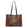Bolso cruzado casual de superficie suave de gran capacidad para mujer, nuevo bolso de mano simple de moda 2026, bolso de hombro tipo tote para ir al trabajo