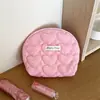 Nova Bolsa Simples Acolchoada de Bolinhas para Batom de Mão Bolsa de Cosméticos Bolsa Pequena de Armazenamento Porta-Moedas Mini Bolsa de Mão Portátil