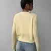 2026 Cardigan Corto de Punto Ligero Estilo Europeo y Americano de Amazon, Cuello Redondo Abotonado Holgado de Manga Larga Chaqueta de Punto Suave