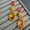 Brincos de Gota Oscar Estilo Europeu e Americano Meio do Século Transfronteiriços Nicho Luxo Acessível Brincos Femininos Moda Exquisitos Elegantes Senso de Alto Padrão