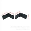 Soporte de acero angular Cubierta protectora para pie Tapa de tubo de pie de hierro Almohadilla de goma de hierro triangular Cubierta para pie de silla de hierro Tapa protectora para esquina de banco de mesa y silla