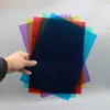 A4 Celofane Colorido PVC Folha Plástica Transparente Jardim de Infância Criação Ambiental Luz e Sombra Reconhecimento de Cores Folha Plástica Sete Cores Papel Transmissor de Luz