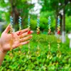 Campanillas de Viento para Jardín, Decoraciones de Jardín, Medusas Doradas Metálicas Huecas y Delfines con Colgantes de Cristal, Atrapasoles, Suministro Transfronterizo