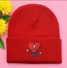 Gorro de Punto Bordado Popular de Otoño e Invierno para Hombre y Mujer Bad Bunny Selección Cuidadosa Transfronteriza Europeo y Americano Suéter Cálido de Lana