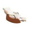 Sillón mecedora reclinable de lujo ligero para sala de estar, silla de ocio para balcón de adulto, sofá perezoso plegable para descanso al mediodía, mecedora