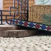 Fita Jacquard em Estoque Estilo Étnico Roupas Rendas Acessórios de Cabelo DIY Laço Fita Decorativa em Formato de Diamante Direto do Fabricante