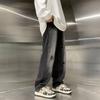 Jeans Rotos para Hombre Otoño e Invierno Tendencia ins Sentido del Diseño Engrosados Estilo Americano Retro High Street Pierna Recta Pierna Ancha Pantalones Casuales