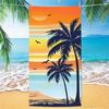 Toalha de Praia de Microfibra Dupla Face de Veludo Transfronteiriça com Logotipo Personalizado Impressão Digital, Toalha de Banho Retangular Grande, Grossa e Macia