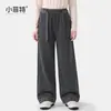 Pantalones de Niña Little Fete Otoño Invierno Nuevo Patchwork Cuadros Más Terciopelo Pierna Recta Pantalones para Niños Grandes Casual Moda Pantalones Largos para Niños
