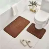 Tapete de Chão para Banheiro Transfronteiriço Pequeno Pedra Coral Veludo Tapete de Chão Banheiro Tapete de Vaso Sanitário em Forma de U Amazon Temu Atacado