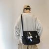 Bolsa Transversal Ins Novo Estilo Casal Tendência Marca Roupa de Trabalho Simples Casual Japonês Estudante Bolsa de Ombro Moda de Rua