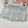 Transfronteiriço 35 Cores 17cm Borda de Pico de Montanha Renda com Lantejoulas e Franjas de Borla Acessórios para Fantasia de Performance Latina Sapatos Bolsas