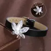 Pulseira Nova Estilo Margarida Pequena Cravejada com Zircônia, Pulseira Lisa Versátil Minimalista com Personalidade, Joias Femininas Atacado