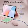 Adecuado para Lenovo Tab Idea Tab 11Tb336Zu Teclado Bluetooth Funda Protectora M11 Teclado Retroiluminado de Tres Colores