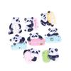 Prato Panda Fofo Sorte Esforços para Ganhar Dinheiro diy Cola de Creme Resina Acessórios de Joias Material para Chaveiro