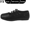 En stock~ Zapatos de ballet de moda con tiras cruzadas de cuero genuino, zapatos Mary Jane de punta cuadrada para mujer, suela blanda, cómodos de llevar, zapatos de corte bajo de una sola pieza