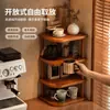 Estante de Almacenamiento de Escritorio Multicapa Simple Soporte para Tazas Organizador de Esquina para el Hogar Estanterías de Almacenamiento para Librería de Escritorio de Oficina