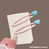 Pinza BB retro con forma de corazón para el verano para niños, pinza para el pelo minimalista lisa, pinza para flequillo de bebé, nuevo accesorio para el pelo 2026