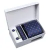 Nueva Caja de Regalo para Corbata de Hombre Transfronteriza con Bordado Jacquard, Stock Listo de Fábrica al por Mayor, Personalización de Logo, Empaque de Caja de Regalo de Alta Gama