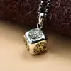 Collar de plata de ley 925 con colgante de tamiz hefengmei Seiko para hombre, accesorios de nicho de lujo ligero a la moda para hombre