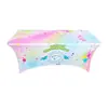 Mantel Transfronterizo Adecuado para Mesas Rectangulares, Mantel Elástico, Lavable, Anti-Arrugas, Cubierta de Mesa para Bodas, Fiestas, Banquetes