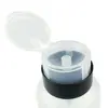 Suprimentos para Manicure Ferramentas Frasco de Álcool Frasco Vazio com Pressão Frasco de Pressão Frasco Sucção para Manicure 210ml Tampa Preta com Trava