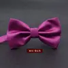 Vestido de Corbata de Moño Plegable de Color Sólido Boda Hombres Estilo Británico Coreano Moderno Doble Capa Boda Novio Corbata de Moño para Hombres y Mujeres