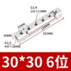 Bloco Distribuidor de Ar para Mangueira de Ar de Alumínio com Aletas de Alto Fluxo, Passagem Direta, Múltiplos Tubos, Porta de Drenagem, Conector de Ramificação de Fluxo de Ar, Distribuidor de Fonte de Ar AL