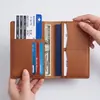 Portapasaporte de cuero PU con múltiples ranuras para tarjetas, funda de pasaporte de cuero, nuevo modelo para TikTok transfronterizo, en stock