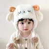 Gorro de Invierno para Bebé y Niño Pequeño, Dibujo de Dragón Lindo, con Protección para las Orejas, para Niños y Niñas, Gorro Cálido de Felpa para Bebé
