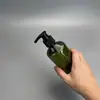 Botella de Champú 500ml en Stock, Botella Vacía para Envase de Acondicionador y Gel de Ducha, Botella Marrón, Botella PET con Bomba de Exprimidor