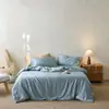 Conjunto de cama de quatro peças Lenzing Tencel Classe A com 100 contagens, lençol de gelo Lyocell, lençol com elástico, fronha de seda, roupa de cama de alta qualidade