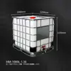 Contenedor de Plástico de Gran Diámetro de 650L y 1000L con Marco Cubo Químico Cuadrado Contenedor Tonelada IBC de Transporte