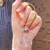 Caixa de Armazenamento de Pelos de Gato Transparente Pingente Gashapon Cápsula de Armazenamento de Pelos de Gato Saco Gashapon Chaveiro Pingente Pequeno Presente