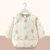 Babero Impermeable Anti-Suciedad para Bebé, Babero de Alimentación Infantil para Niños y Niñas, Delantal de Versión Extendida