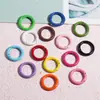 Chaveiro de Argola Cor de Tinta de Cozimento Fivela de Mola Conexão de Abertura Fivela de Cartão Pingente Ornamento DIY Manual Argola