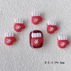 Venta al por mayor Serie navideña adornos para uñas estéreo esmerilado Papá Noel dibujos animados alce muñeco de nieve resina DIY Uñas