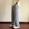 Pantalones de verano holgados transfronterizos de seda helada para niños de secundaria, finos y ligeros, diseño de pierna recta, secado rápido y estilo casual