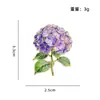 Broche popular de hortensias degradadas de temu, insignia metálica floral de estilo natural, accesorio para mochila y estuche, suministro directo de fábrica
