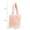 Bolso de Hombro de Felpa Feihong Transfronterizo Otoño e Invierno, Bolso de Hombro Peludo de Gran Capacidad, Moderno, Casual, Versátil, Bolso de Mano Ligero