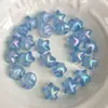 Contas de Estrela de Cinco Pontas Retas Coloridas UV Ice-Clear com Revestimento Fosco Materiais para Acessórios de Pulseira Chaveiro Corrente de Celular DIY
