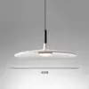 Lámpara colgante estilo minimalista para comedor y dormitorio, moderna simple creativa estilo nórdico LED platillo volador accesorio de iluminación estilo industrial para bar y mesa de comedor