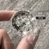 Polvo de espejo mágico para manicura transfronterizo, polvo de ópalo, lentejuelas plateadas, purpurina, polvo de aurora, polvo de platino, decoraciones para uñas al por mayor
